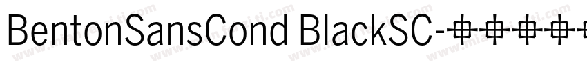 BentonSansCond BlackSC字体转换